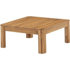 Salon de jardin - SANA - Bois acacia FSC - 1 table basse et 2 canapés