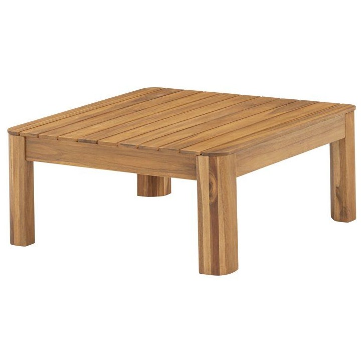 Salon de jardin - SANA - Bois acacia FSC - 1 table basse et 2 canapés - Gris clair - 4 personnes Salon de jardin - SANA - Bois acacia FSC - 1 table basse et 2 canapés - Gris clair - 4 personnes