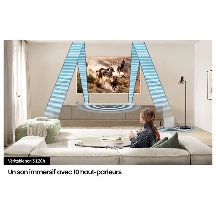 Barre de son 3.1.2ch - SAMSUNG - HW-S811D/XE - Atmos sans fil - Ultra-fine - Wifi - Bluetooth - Contrôle vocal - Q-Symphony 3.0