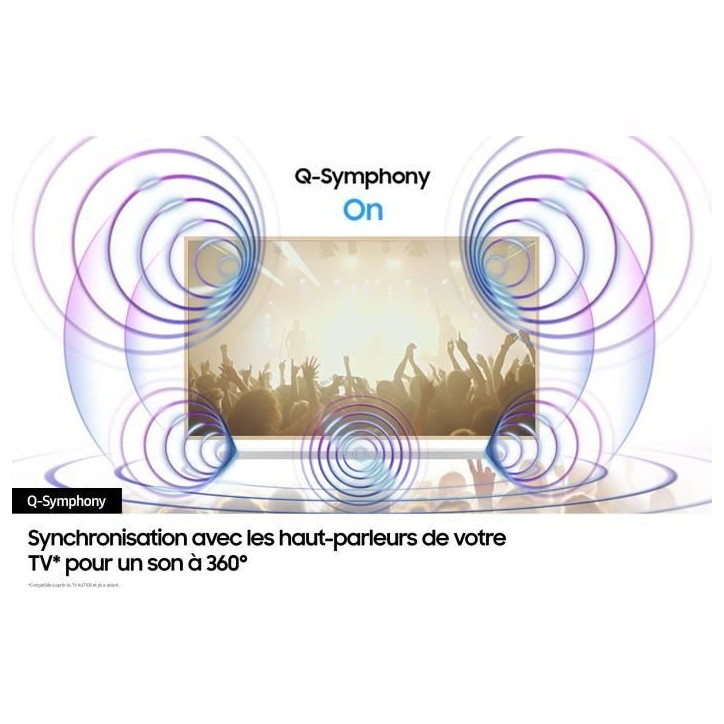 Barre de son 3.1.2ch - SAMSUNG - HW-S811D/XE - Atmos sans fil - Ultra-fine - Wifi - Bluetooth - Contrôle vocal - Q-Symphony 3.0