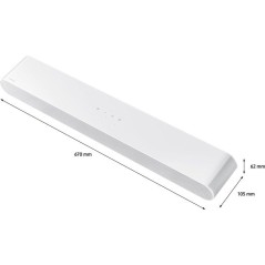Barre de son - SAMSUNG - HW S67D/XE - S Series - 5.0Ch - Bluetooth - Dolby Digital Plus - Blanc