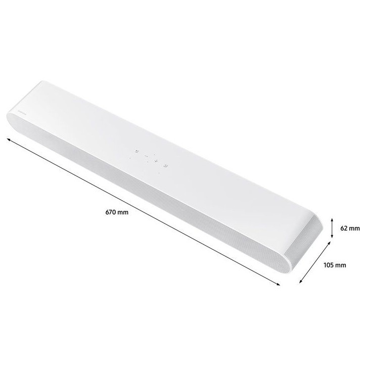 Barre de son - SAMSUNG - HW S67D/XE - S Series - 5.0Ch - Bluetooth - Dolby Digital Plus - Blanc Barre de son - SAMSUNG - HW S67D/XE - S Series - 5.0Ch - Bluetooth - Dolby Digital Plus - Blanc