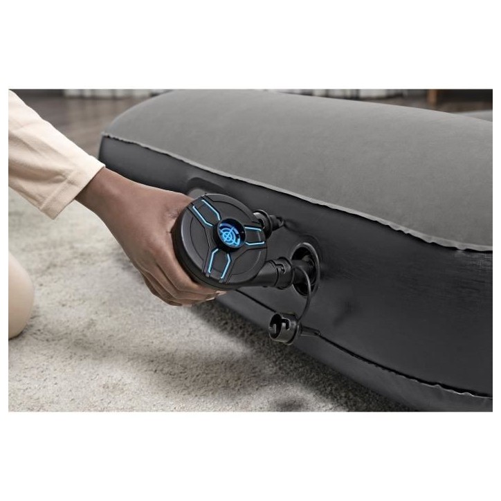 Matelas gonflable - BESTWAY - 671BQ - Tritech Twin - 1 personne, pompe USB intégrée, 1,88 m x 99 cm x 30 cm