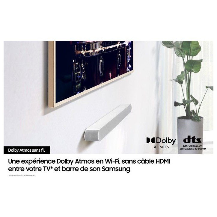 Barre de son - SAMSUNG - HW S67D/XE - S Series - 5.0Ch - Bluetooth - Dolby Digital Plus - Blanc Barre de son - SAMSUNG - HW S67D/XE - S Series - 5.0Ch - Bluetooth - Dolby Digital Plus - Blanc