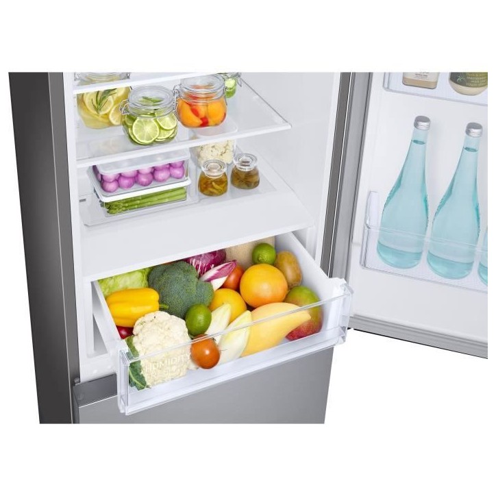 Réfrigérateur combiné - SAMSUNG - RB33B610ESA - No Frost - 344 L - Classe E - 59,5 x 65,8 x 185,3 cm - Gris métal Réfrigérateur combiné - SAMSUNG - RB33B610ESA - No Frost - 344 L - Classe E - 59,5 x 65,8 x 185,3 cm - Gris métal