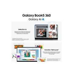 PC portable - SAMSUNG - Galaxy Book5 360 - 15,6 - Intel Core Ultra 5 -