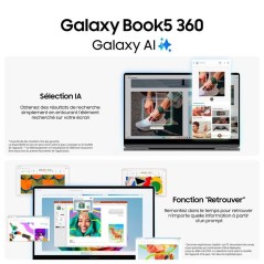 PC Portable - Samsung - Galaxy book 5 360 - Intel Core Ultra 7 - 16Go