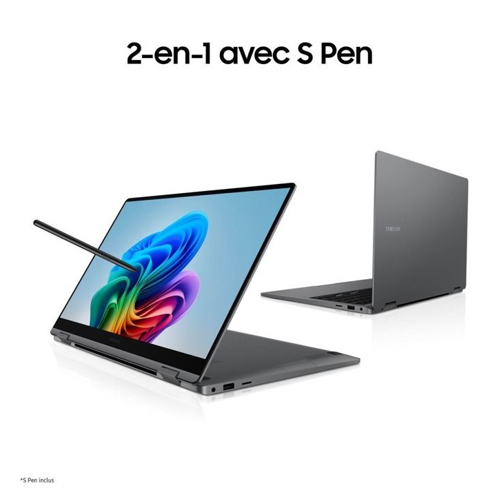 PC Portable - Samsung - Galaxy book 5 360 - Intel Core Ultra 7 - 16Go RAM - 1To SSD - Anthracite - AZERTY PC Portable - Samsung - Galaxy book 5 360 - Intel Core Ultra 7 - 16Go RAM - 1To SSD - Anthracite - AZERTY