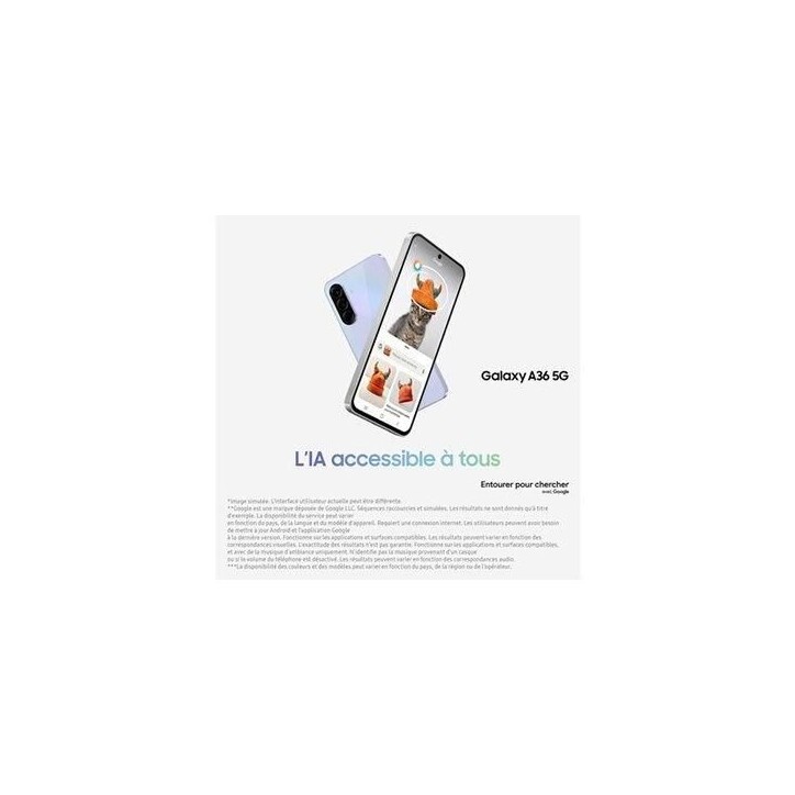 SAMSUNG Galaxy A36 5G Smartphone 128 Go Blanc SAMSUNG Galaxy A36 5G Smartphone 128 Go Blanc