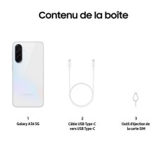 SAMSUNG Galaxy A36 5G Smartphone 128 Go Blanc