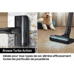 SAMSUNG Jet 75E Turbo - Aspirateur Balai sans Fil - Puissance 200 AW -