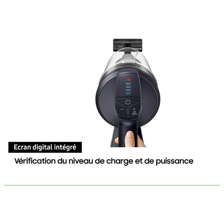 SAMSUNG Jet 75E Turbo - Aspirateur Balai sans Fil - Puissance 200 AW - Brosse Turbo Action SAMSUNG Jet 75E Turbo - Aspirateur Balai sans Fil - Puissance 200 AW - Brosse Turbo Action