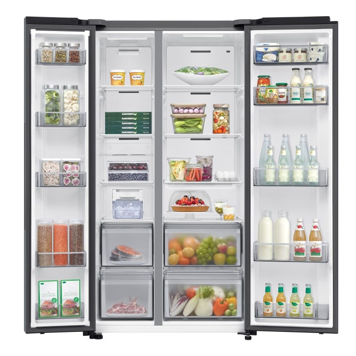 Réfrigérateur américain - SAMSUNG - RS70F65QET - 2 portes - 659 L - Classe E - Platinum Inox Réfrigérateur américain - SAMSUNG - RS70F65QET - 2 portes - 659 L - Classe E - Platinum Inox