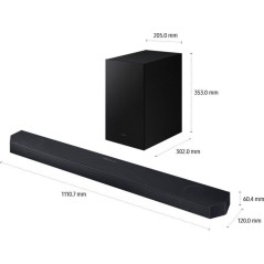 Barre de son - Samsung - HW-Q600H/ZF - 3.1.2 CH