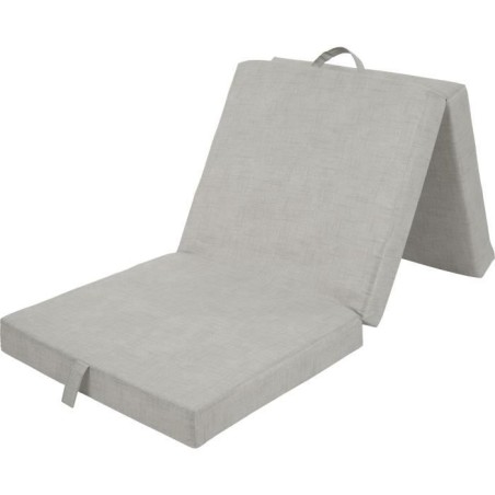 Chauffeuse pliante multi-positions - SAMBA - Mousse et tissu - Beige -