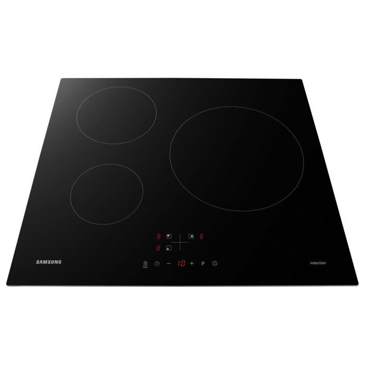 Plaque de cuisson induction - SAMSUNG - 3 zones - L59 x P57 cm - NZ63M3NM1BB/UR - 7200 W - Revetement verre - Noir Plaque de cuisson induction - SAMSUNG - 3 zones - L59 x P57 cm - NZ63M3NM1BB/UR - 7200 W - Revetement verre - Noir