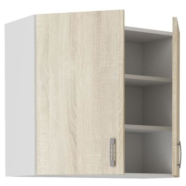 SARA Meuble haut SARA - 2 portes - Décor chene sonoma - L80 x P31 x H71,5 cm SARA Meuble haut SARA - 2 portes - Décor chene sonoma - L80 x P31 x H71,5 cm
