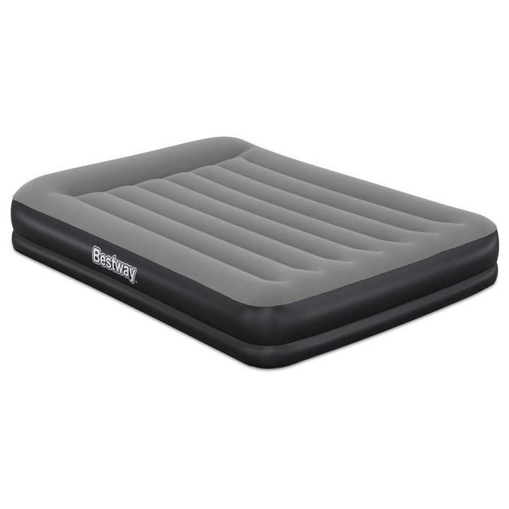 Matelas gonflable - BESTWAY - 671BU - Tritech Queen - 2 places, pompe USB intégrée, 2,03 m x 1,52 m x 36 cm