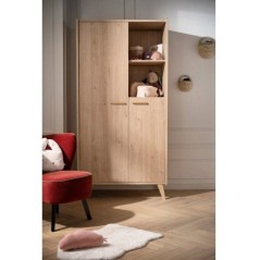 Chambre bébé trio - Lit 120 x 60 cm + Commode 3 tiroir + Armoire Che