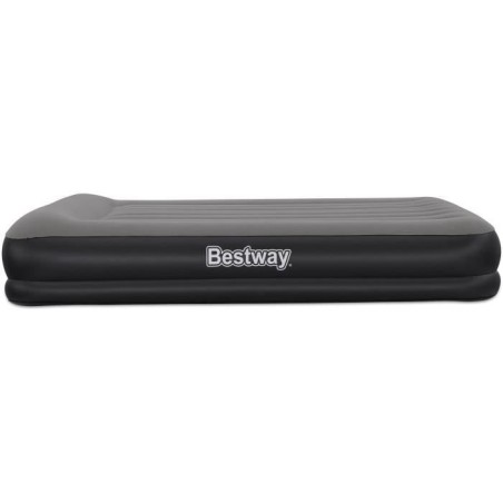 Matelas gonflable - BESTWAY - 671BU - Tritech Queen - 2 places, pompe USB intégrée, 2,03 m x 1,52 m x 36 cm