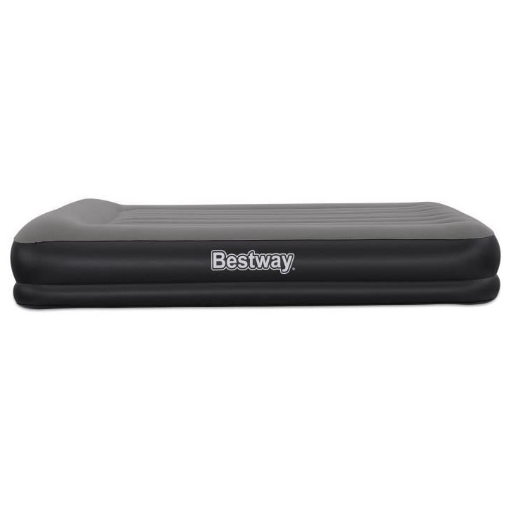 Matelas gonflable - BESTWAY - 671BU - Tritech Queen - 2 places, pompe USB intégrée, 2,03 m x 1,52 m x 36 cm