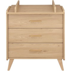 Commode a langer - SAUTHON - Arty - 3 tiroirs - Chene Suave