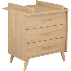 Commode a langer - SAUTHON - Arty - 3 tiroirs - Chene Suave