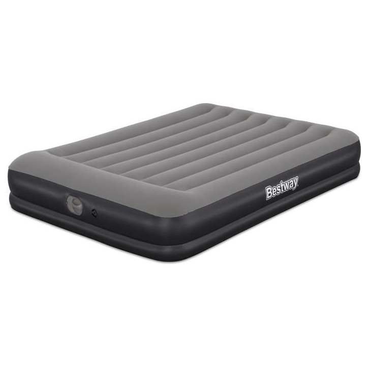 Matelas gonflable - BESTWAY - 671BU - Tritech Queen - 2 places, pompe USB intégrée, 2,03 m x 1,52 m x 36 cm
