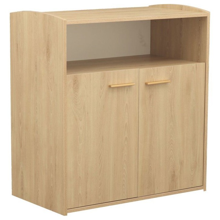 Chambre bébé duo - Lit 120 x 60 cm + Commode 2 portes et une niche - Adele - Hetre/creme- SAUTHON Chambre bébé duo - Lit 120 x 60 cm + Commode 2 portes et une niche - Adele - Hetre/creme- SAUTHON