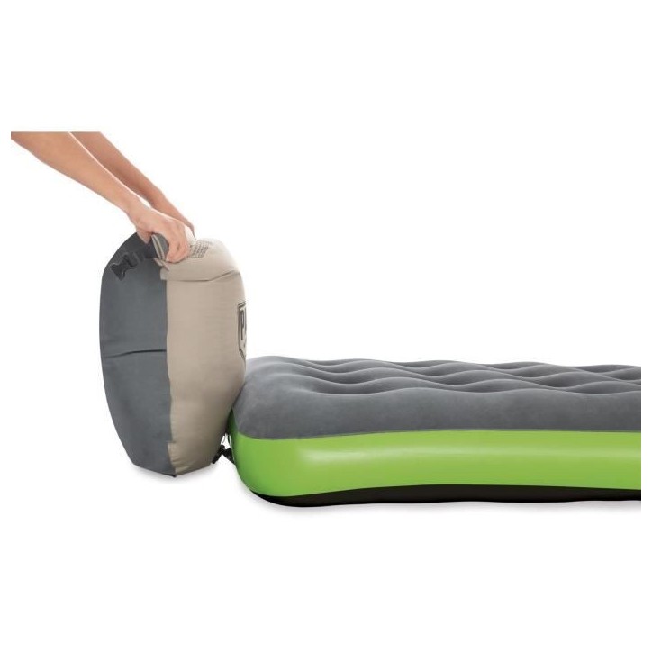 BESTWAY Matelas gonflable camping Pavillo - 1 place Roll & Relax - 188 x 99 x 22 cm - Avec sac de gonflage