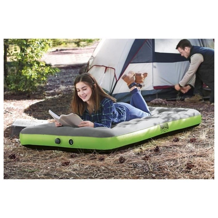 BESTWAY Matelas gonflable camping Pavillo - 1 place Roll & Relax - 188 x 99 x 22 cm - Avec sac de gonflage
