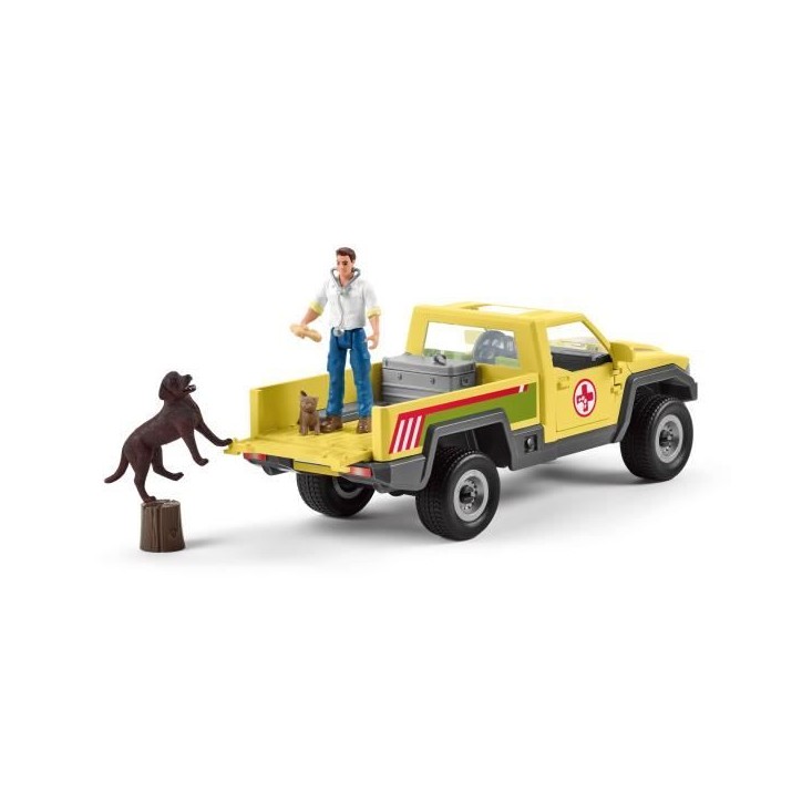 Coffret Visite du Vétérinaire a la ferme 12 Pieces - Avec Animaux de la Ferme, Véhicule et Vétérinaire - SCHLEICH - 42503 F Coffret Visite du Vétérinaire a la ferme 12 Pieces - Avec Animaux de la Ferme, Véhicule et Vétérinaire - SCHLEICH - 42503 F