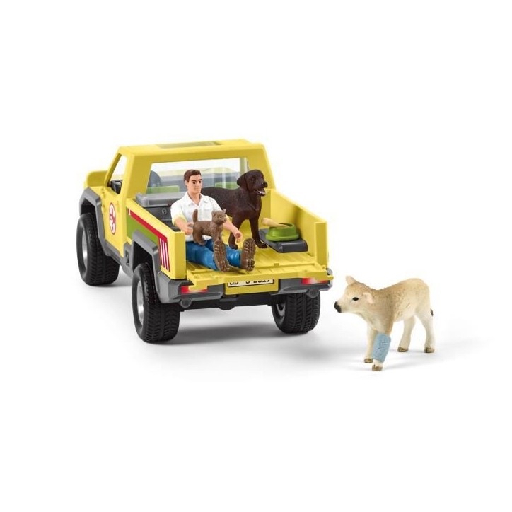 Coffret Visite du Vétérinaire a la ferme 12 Pieces - Avec Animaux de la Ferme, Véhicule et Vétérinaire - SCHLEICH - 42503 F Coffret Visite du Vétérinaire a la ferme 12 Pieces - Avec Animaux de la Ferme, Véhicule et Vétérinaire - SCHLEICH - 42503 F