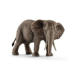 Figurine Eléphant d'Afrique femelle, Schleich 14761 Wild Life, des 5