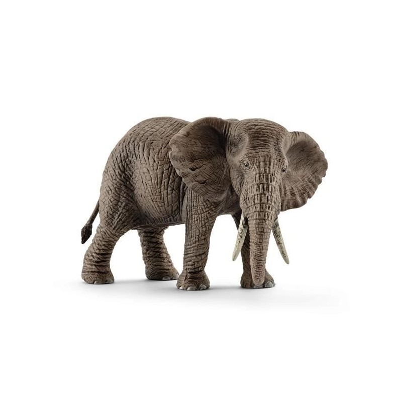 Figurine Eléphant d'Afrique femelle, Schleich 14761 Wild Life, des 5