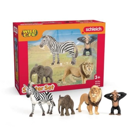 Figurine Mes premiers animaux d'Afrique, 4 figruines, Schleich 42721 W