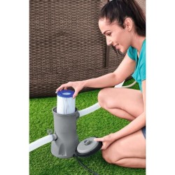 Filtre a cartouche - Bestway - 3 028 L/h - Type II - Pour piscines de