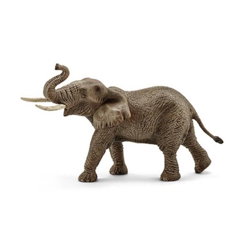 Figurine Eléphant d'Afrique mâle, Schleich 14762 Wild Life, des 5 an