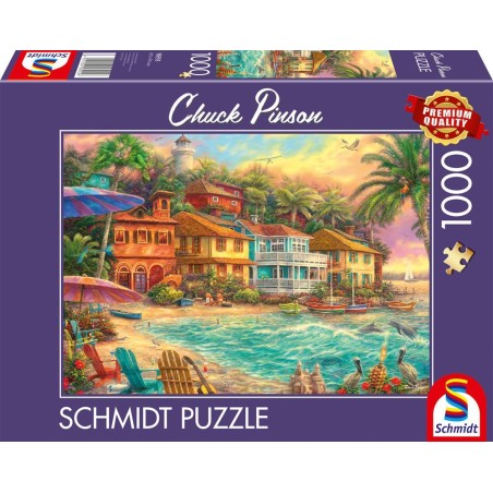 Puzzle 1000 pieces - SCHMIDT - Chuck Pinson - Island Time - Multicolor