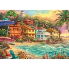 Puzzle 1000 pieces - SCHMIDT - Chuck Pinson - Island Time - Multicolore - 69,3 x 49,3 cm