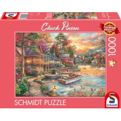 Puzzle 1000 pieces - SCHMIDT - Chuck Pinson - Paysage en Or du Soir -