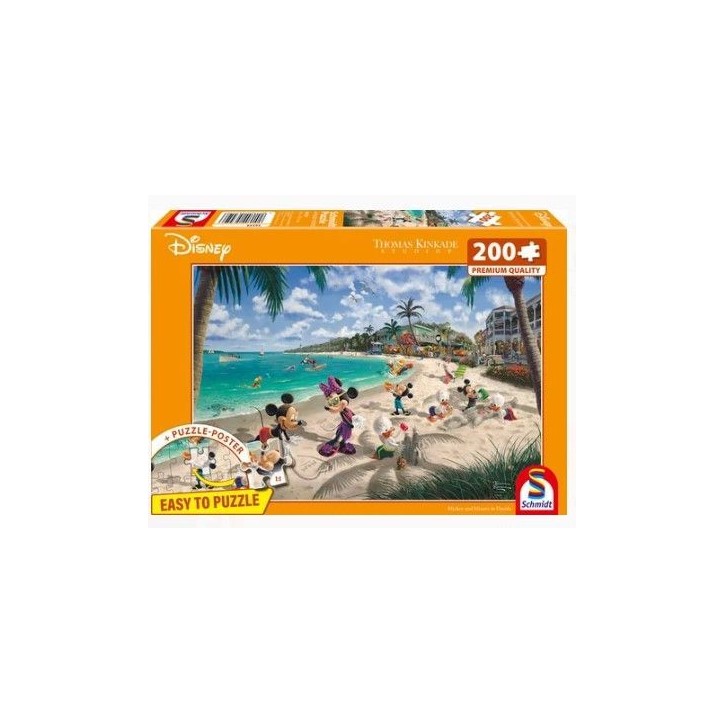 Puzzle - SCHMIDT SPIELE - DISNEY, Mickey & Minnie in Florida - 200 pieces - Des 7 ans Puzzle - SCHMIDT SPIELE - DISNEY, Mickey & Minnie in Florida - 200 pieces - Des 7 ans