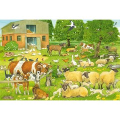 Puzzle - SCHMIDT SPIELE - Familles d'animaux a la ferme - 100 pieces - Des 6 ans
