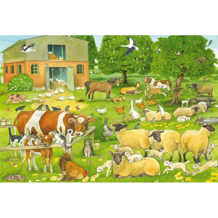 Puzzle - SCHMIDT SPIELE - Familles d'animaux a la ferme - 100 pieces - Des 6 ans Puzzle - SCHMIDT SPIELE - Familles d'animaux a la ferme - 100 pieces - Des 6 ans