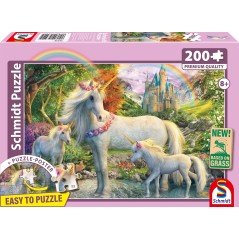 Puzzle - SCHMIDT SPIELE - La licorne et ses poulains - 200 pieces - De