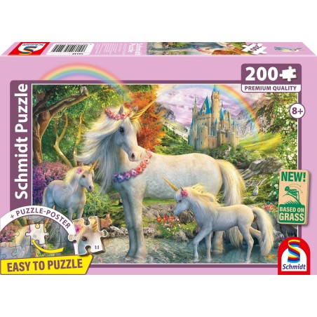 Puzzle - SCHMIDT SPIELE - La licorne et ses poulains - 200 pieces - De