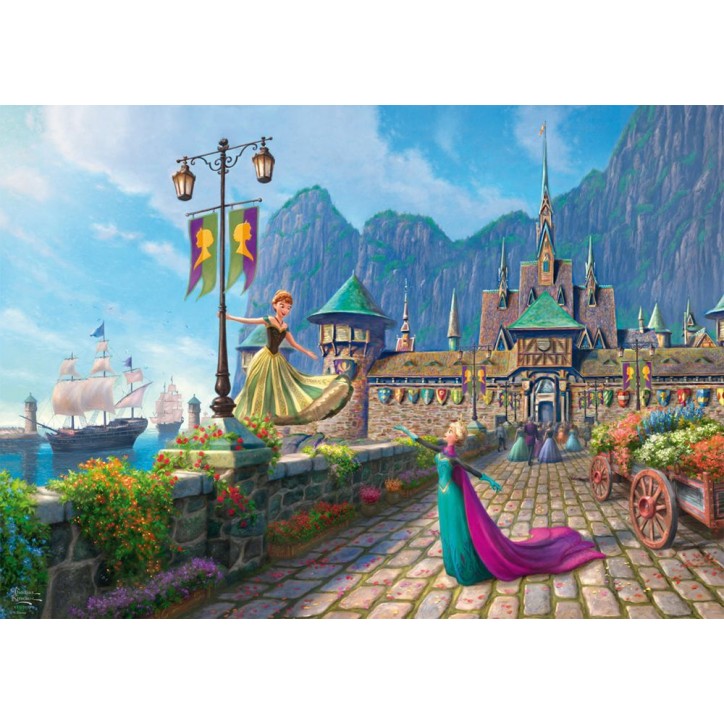 Puzzle - SCHMIDT SPIELE - DISNEY, La Reine des Neiges, Celebration a Arendelle - 1000 pieces - Des 12 ans Puzzle - SCHMIDT SPIELE - DISNEY, La Reine des Neiges, Celebration a Arendelle - 1000 pieces - Des 12 ans
