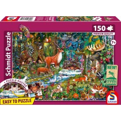 Puzzle - SCHMIDT SPIELE - Animaux des forets d'Europe - 150 pieces - D