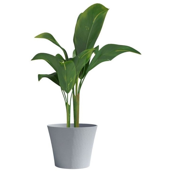 Pot de fleurs - GARDEN ID - Green Care Sense Pierre bleue - 50 x 41 cm - Garantie de 10 ans - 100% recyclé - Résistance UV et