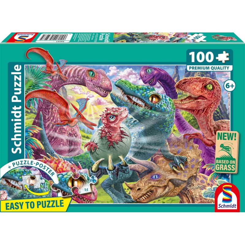 Puzzle - SCHMIDT SPIELE - Petit dino, grandes aventures - 100 pieces -